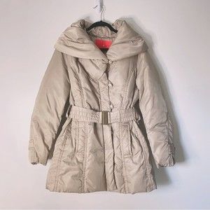 Ivanka Trump Duck Down Puffer Coat Belted Size L